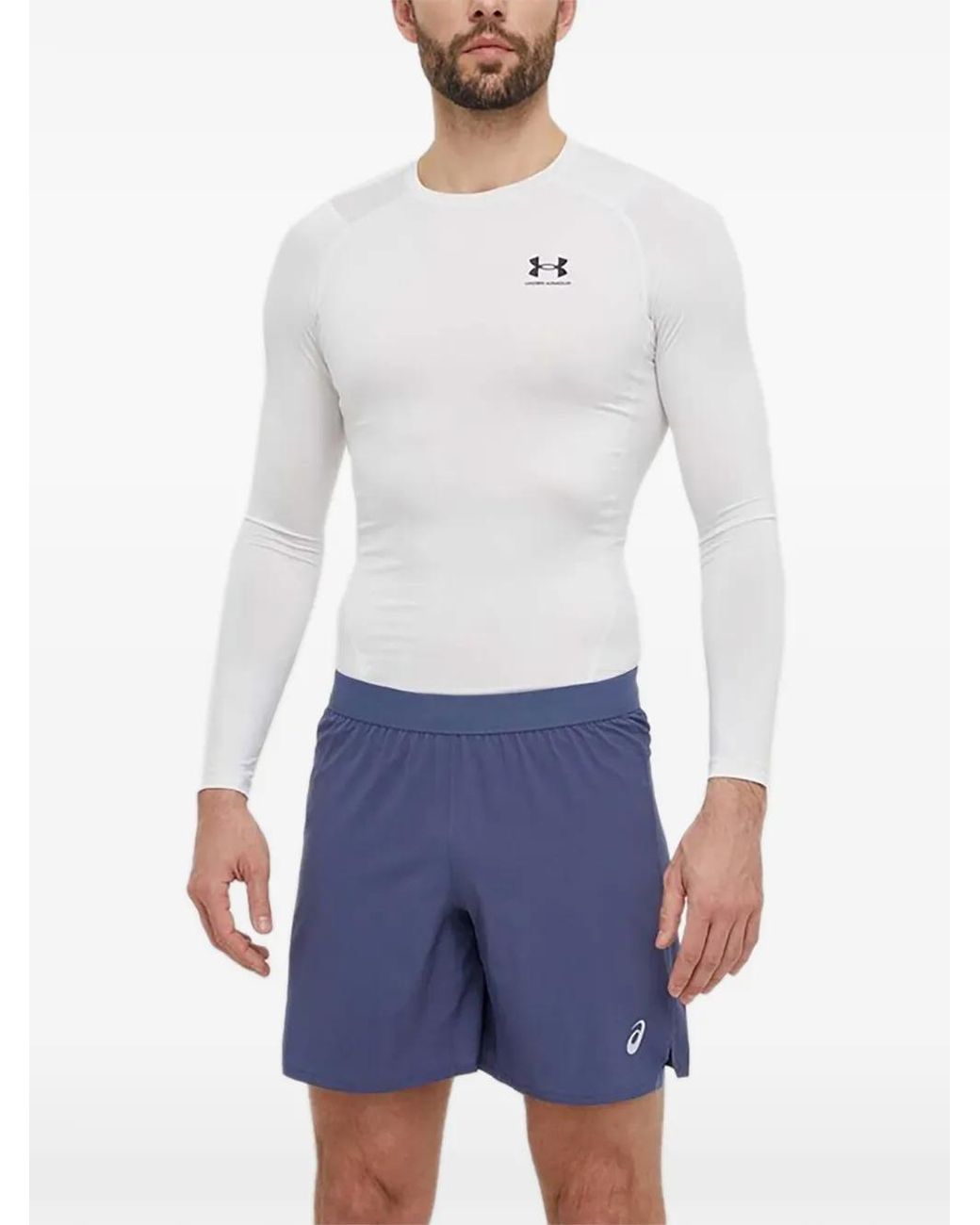 Asics White Reflective Detail Shorts for men