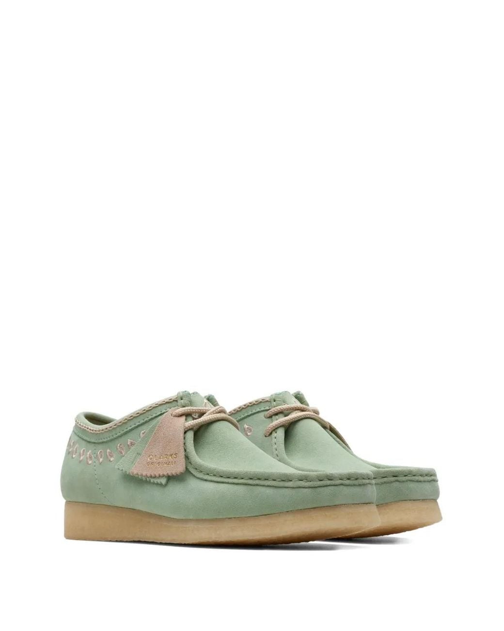 Clarks Green Wallabee Loafers for men