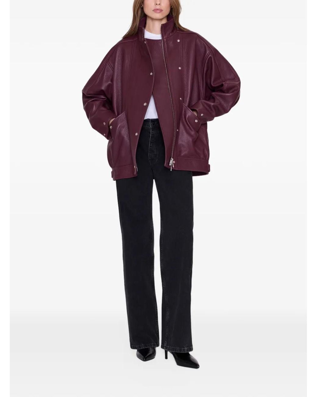 Anine Bing Purple Sandy Jacket