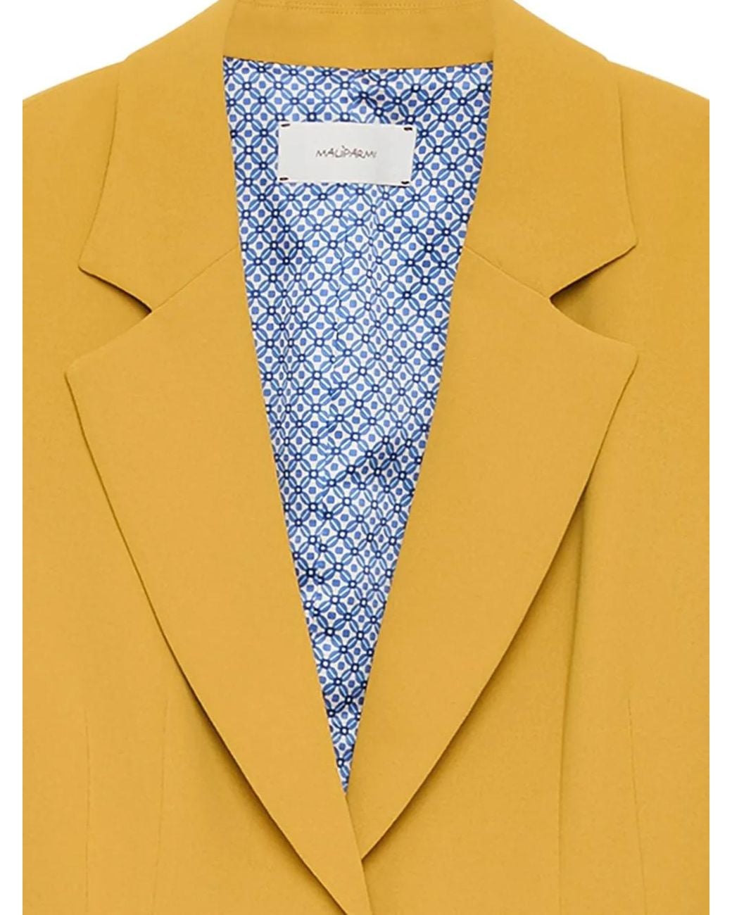 Maliparmi Yellow Single-Breasted Jacket