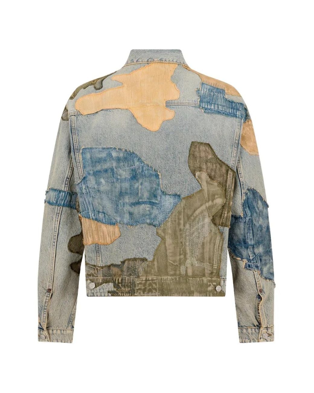 DSquared² Blue Sand Camo Oversized Jean Jacket for men