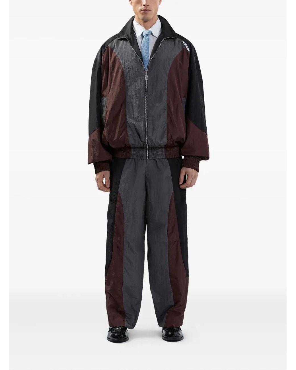 Gcds Black Colour-Block Trousers