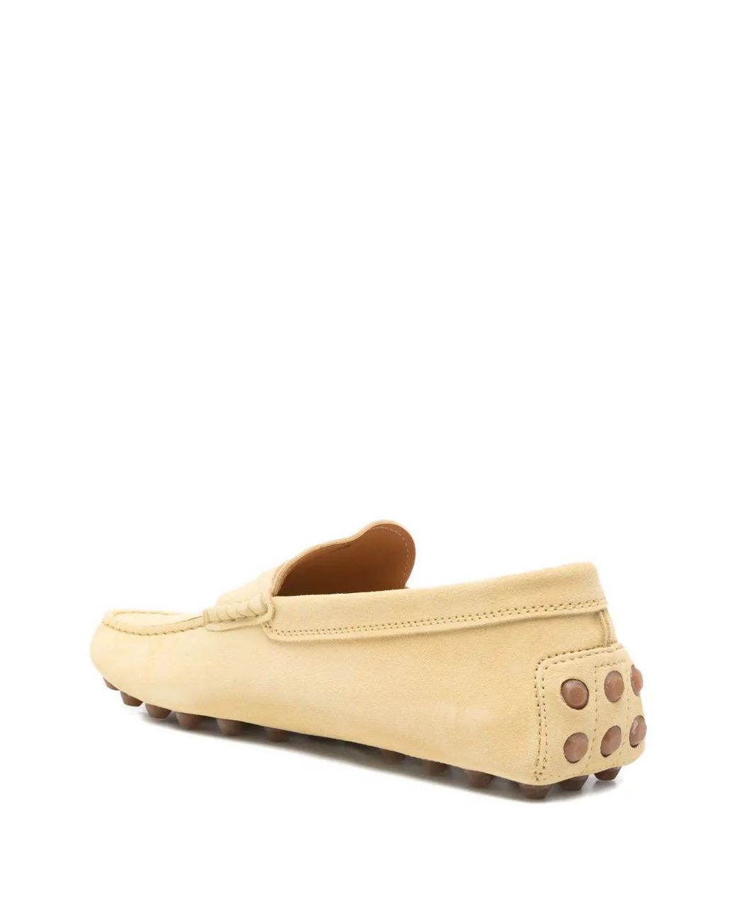 Tod's Natural Gommino Bubble Leather Loafers for men