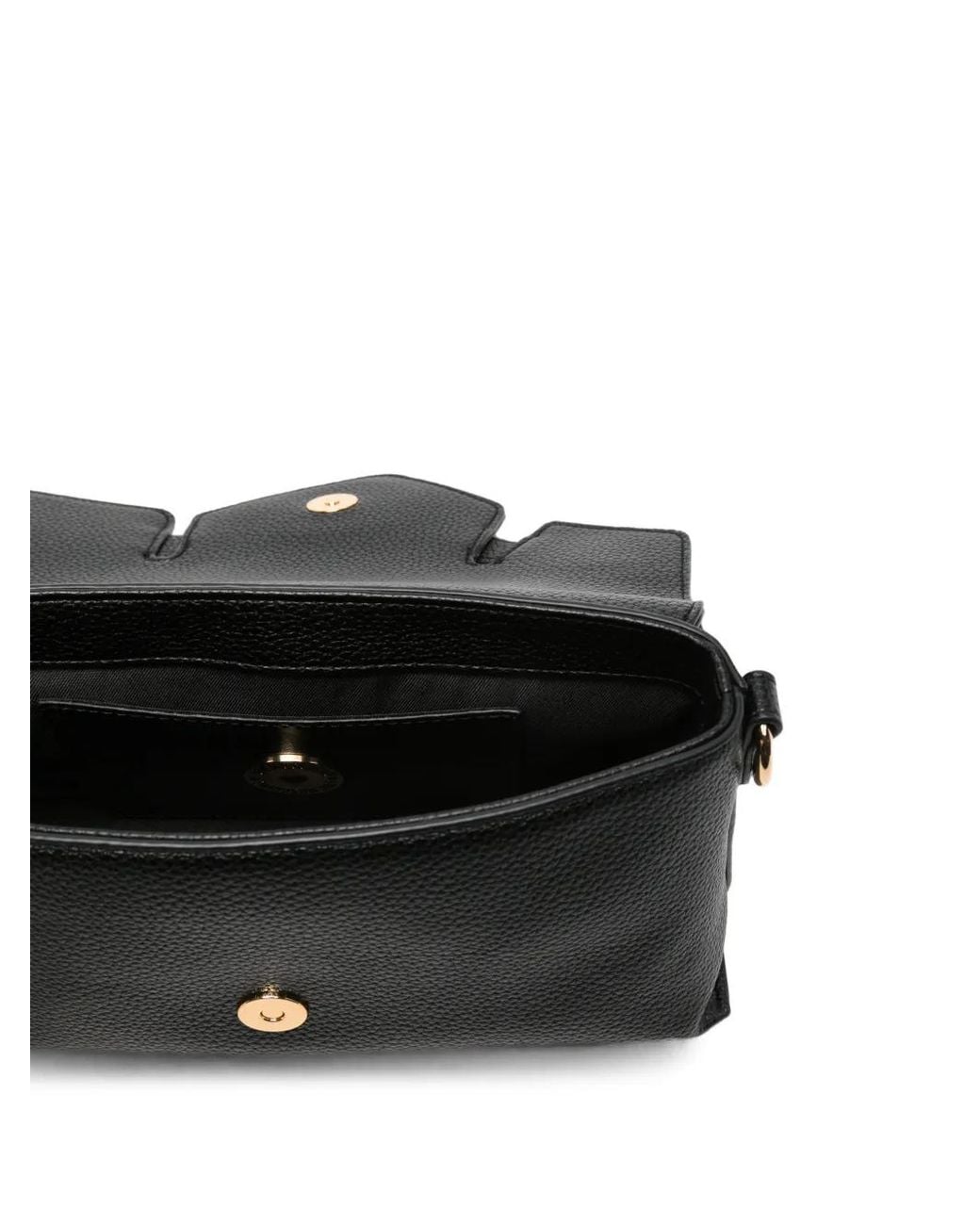 Love Moschino Black Logo-Plaque Clutch Bag