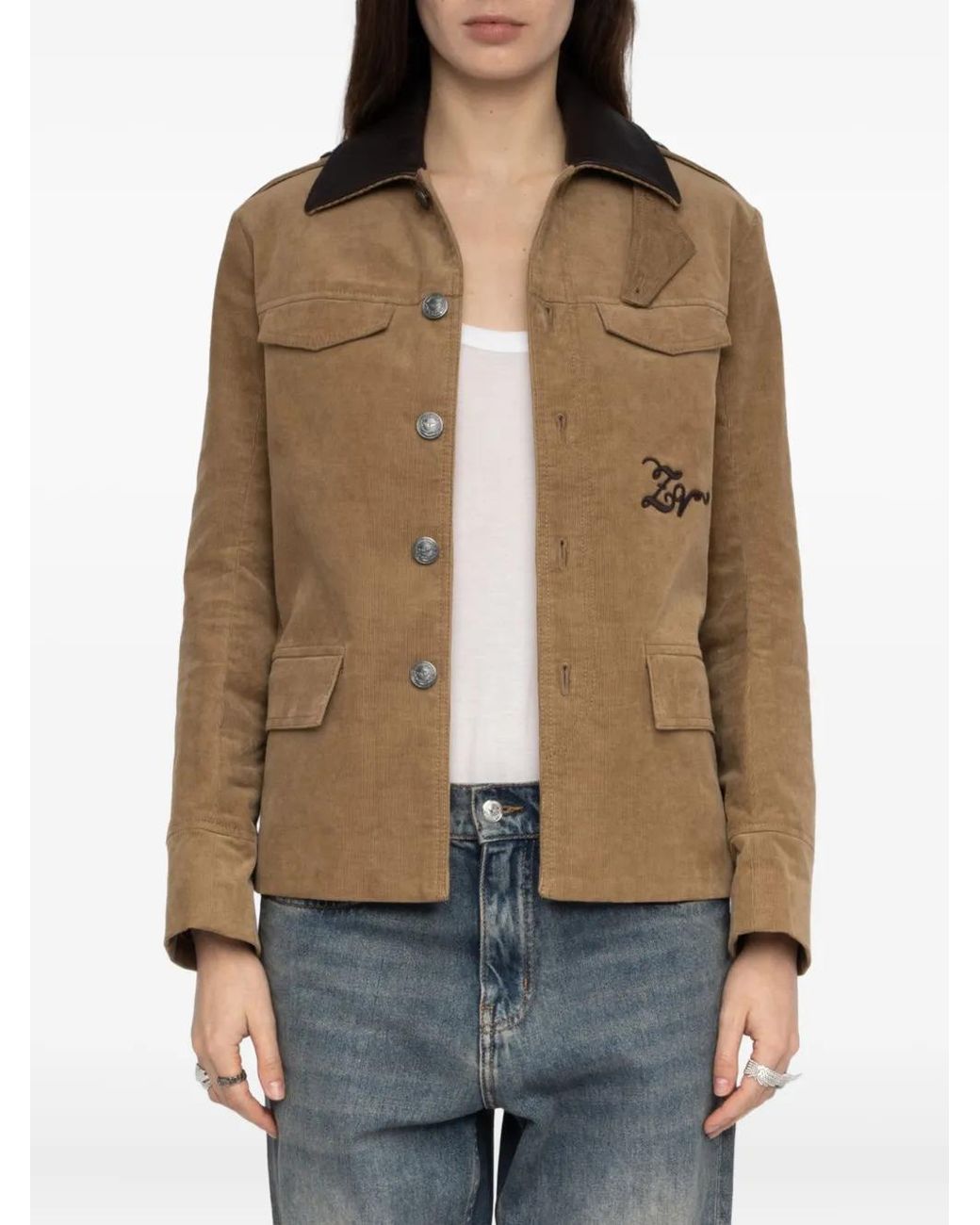 Zadig & Voltaire Brown Veram Jacket