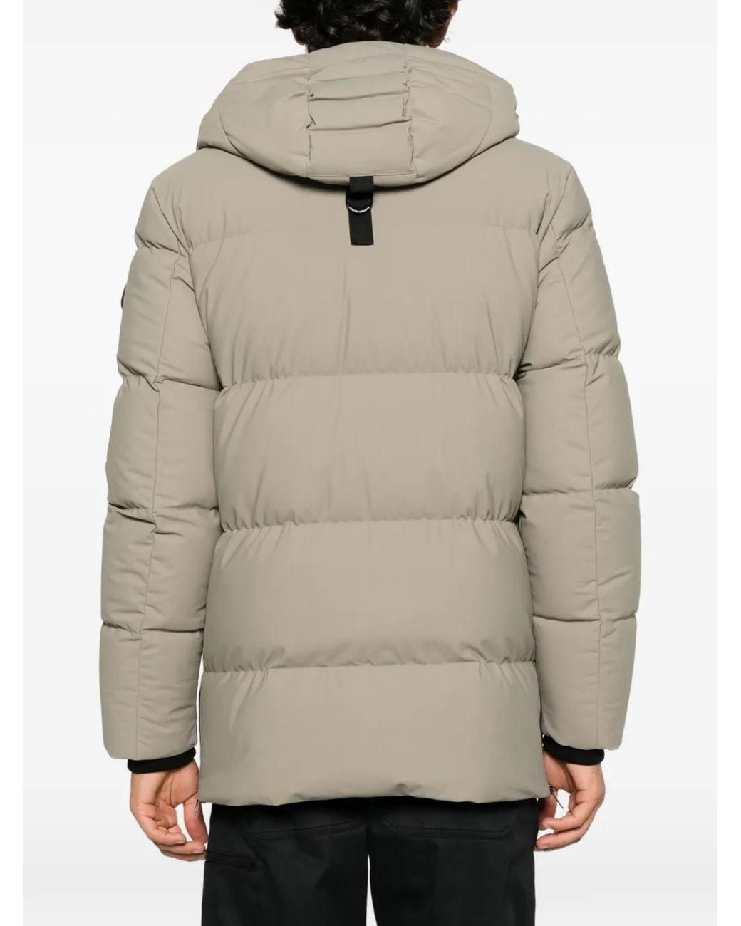 Moose Knuckles Natural Soho 3Q Quilted Hooded Coat for men