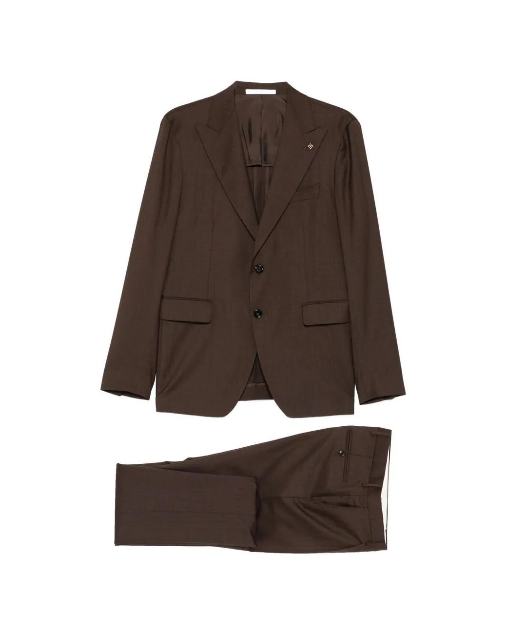 Tagliatore Brown Buttoned Suit for men