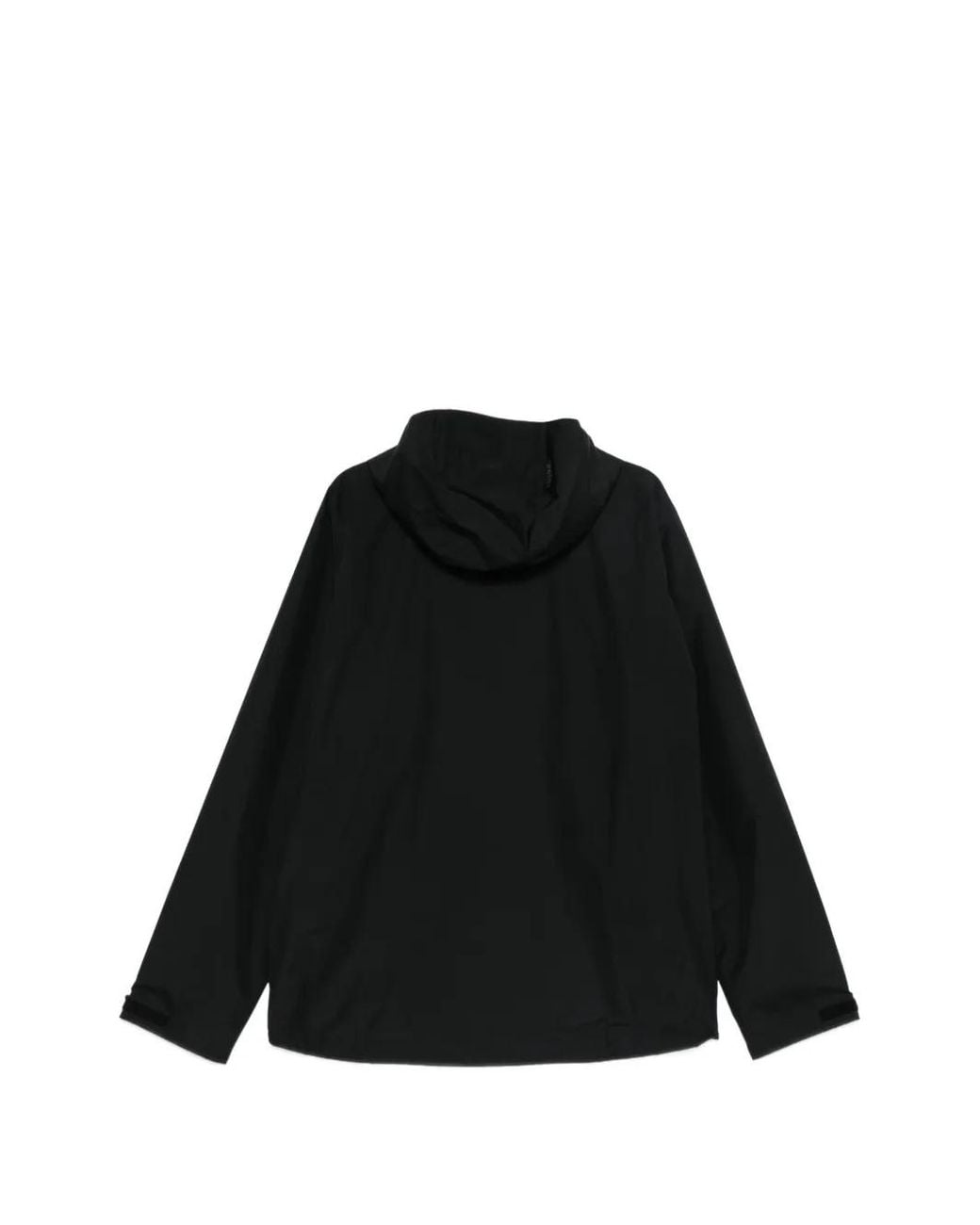 Haglöfs Black Logo-Patch Hooded Jacket for men