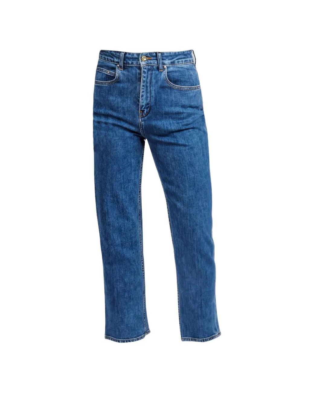 OSSOU Blue Hover Straight-Leg Jeans