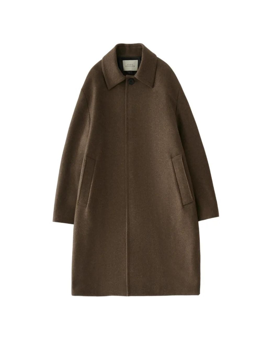 Studio Nicholson Brown Ady Single-Breasted Coat for men