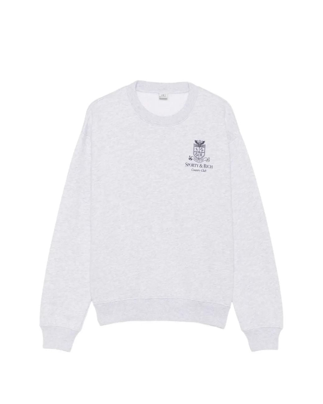 Sporty & Rich White Logo-Print Sweatshirt