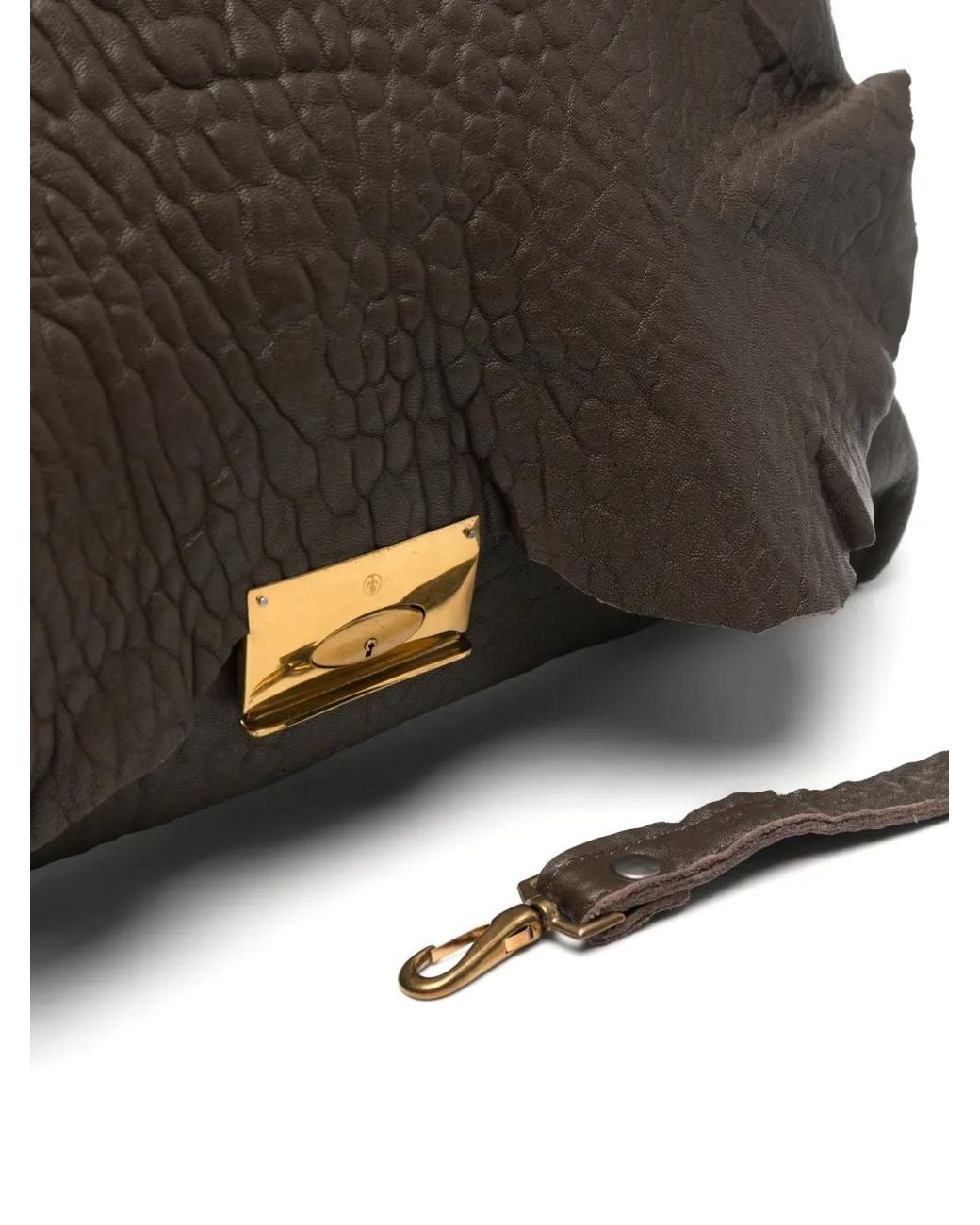 UN TÈ DA MATTI Black Sac Cabas Leon En Cuir