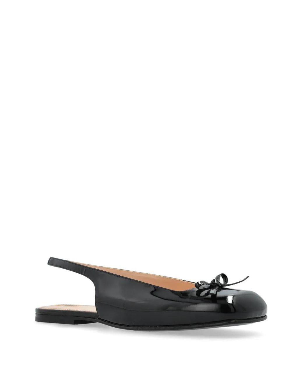 NODALETO Black Bulla Node Sb Ballet Flats
