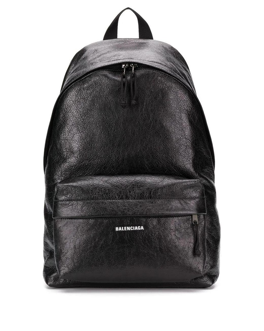 Balenciaga Black Explorer Leather Backpack for men