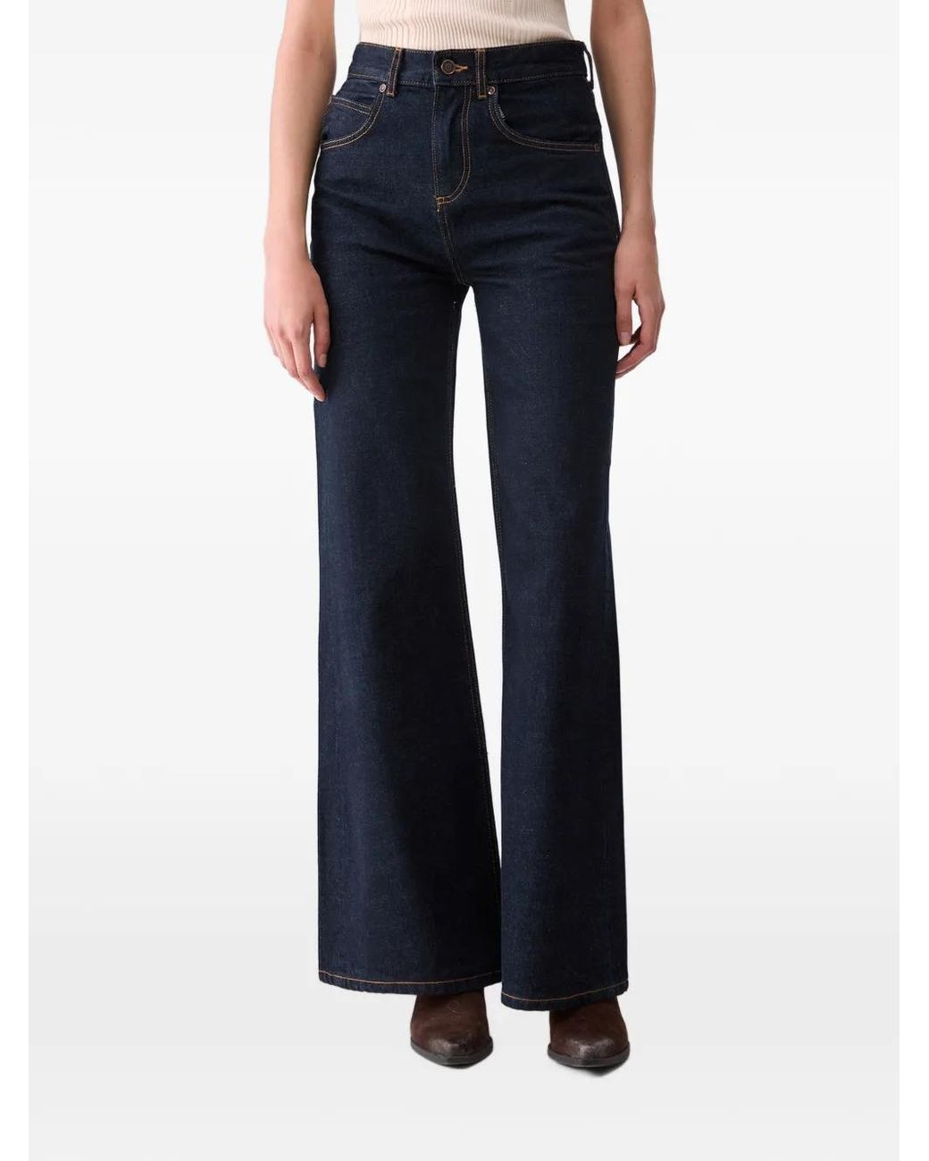 Liu Jo Blue Flare Jeans With Bandana