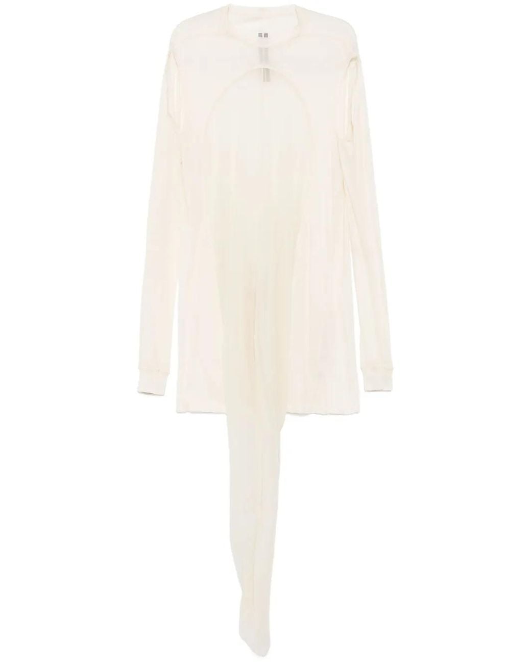 Rick Owens White Drain Tee