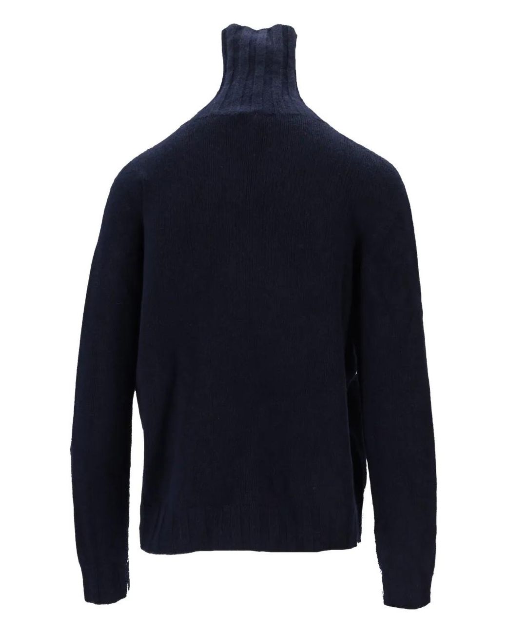 LA ROSE Blue Roll-Neck Sweater