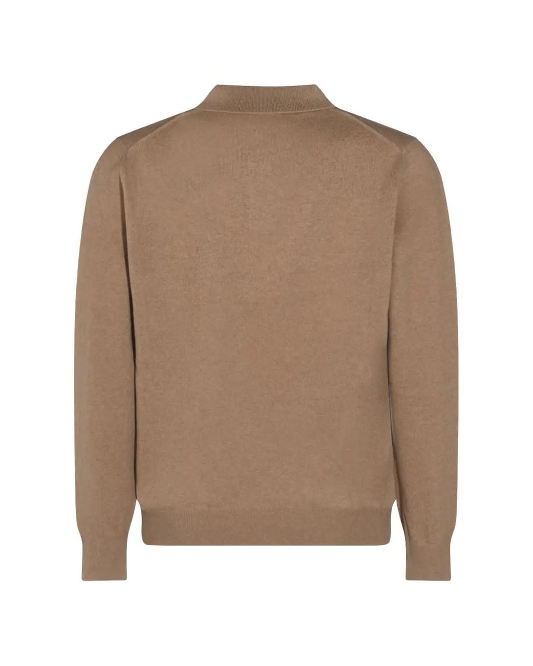 Altea Brown Pull En Laine À Col Polo for men