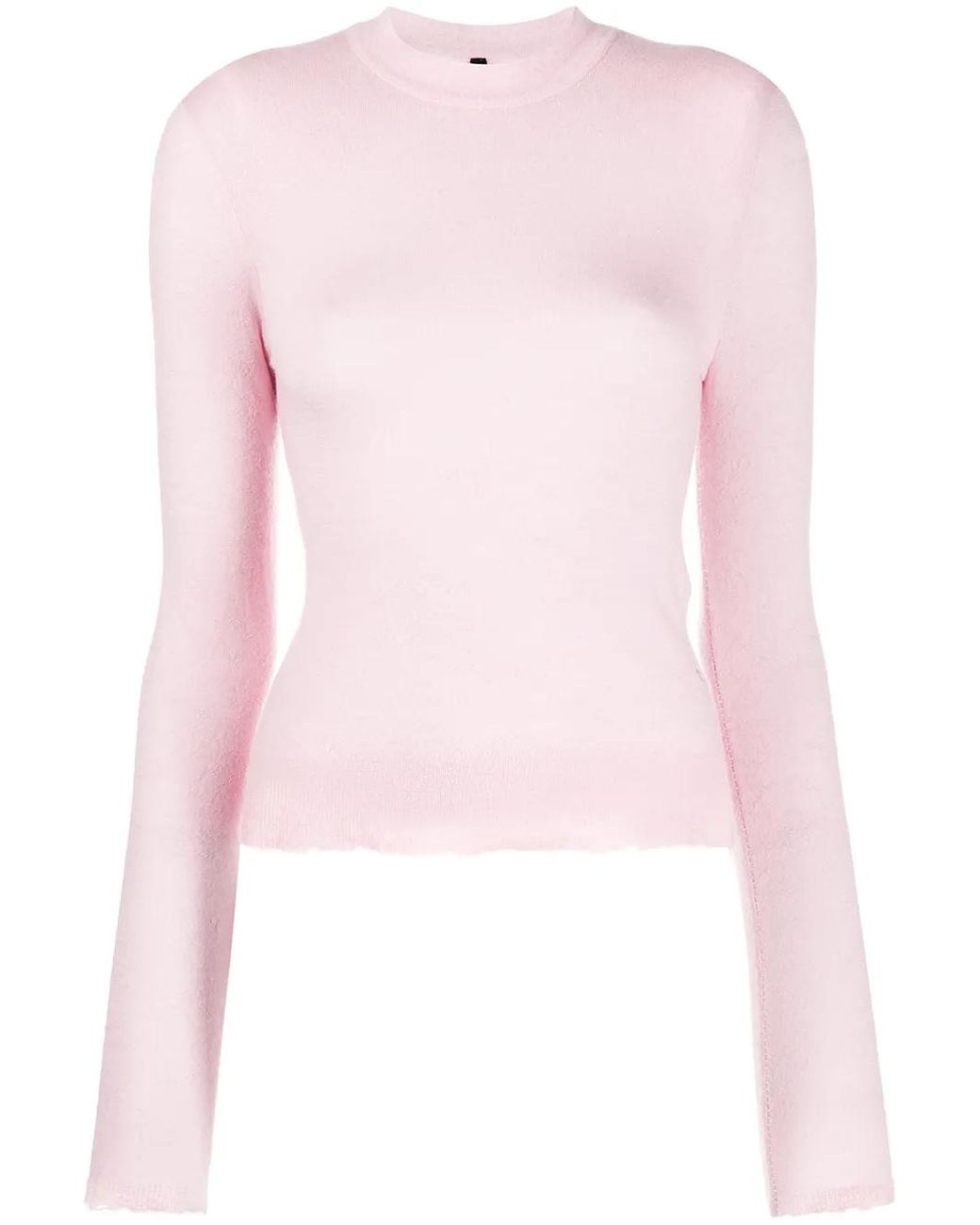 Unravel Project Pink Destroyed Detail Jumper