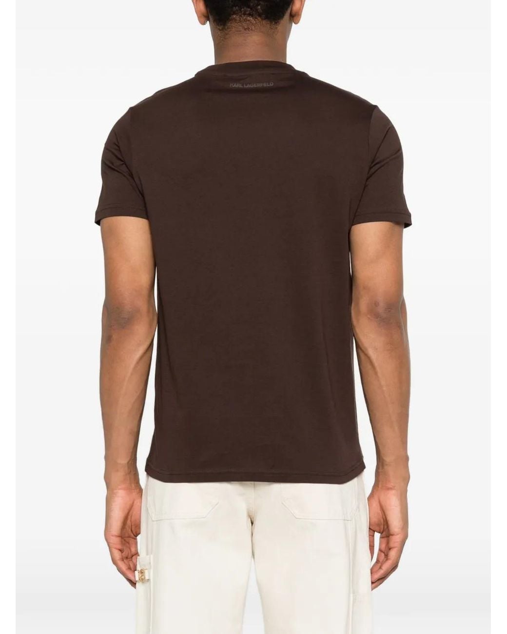 Karl Lagerfeld Black Sunglasses Graphic T-Shirt for men