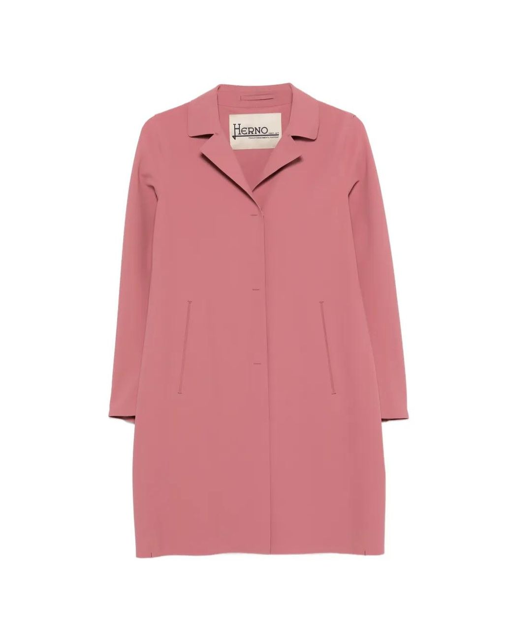 Herno Jas Met Gekerfde Revers in het Pink