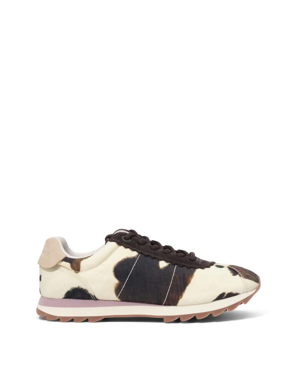 Bimba Y Lola White Retro Ballet Flats Size 13-18 With Pony-Print