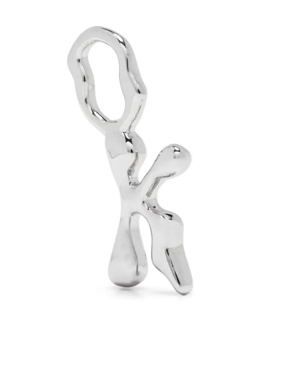 Maria Black White Fluent Letter K Charm