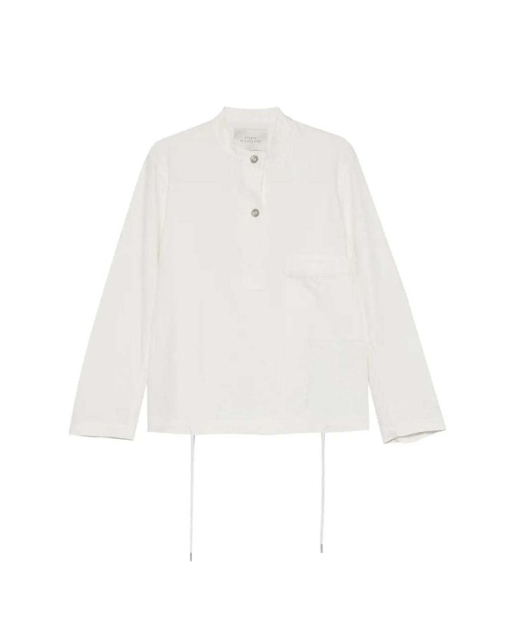 Studio Nicholson White Haut À Poches Boutonnées