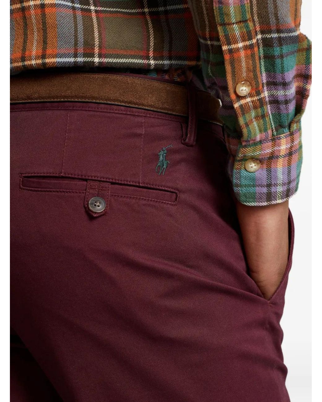 Polo Ralph Lauren Purple Straight-Leg Trousers for men