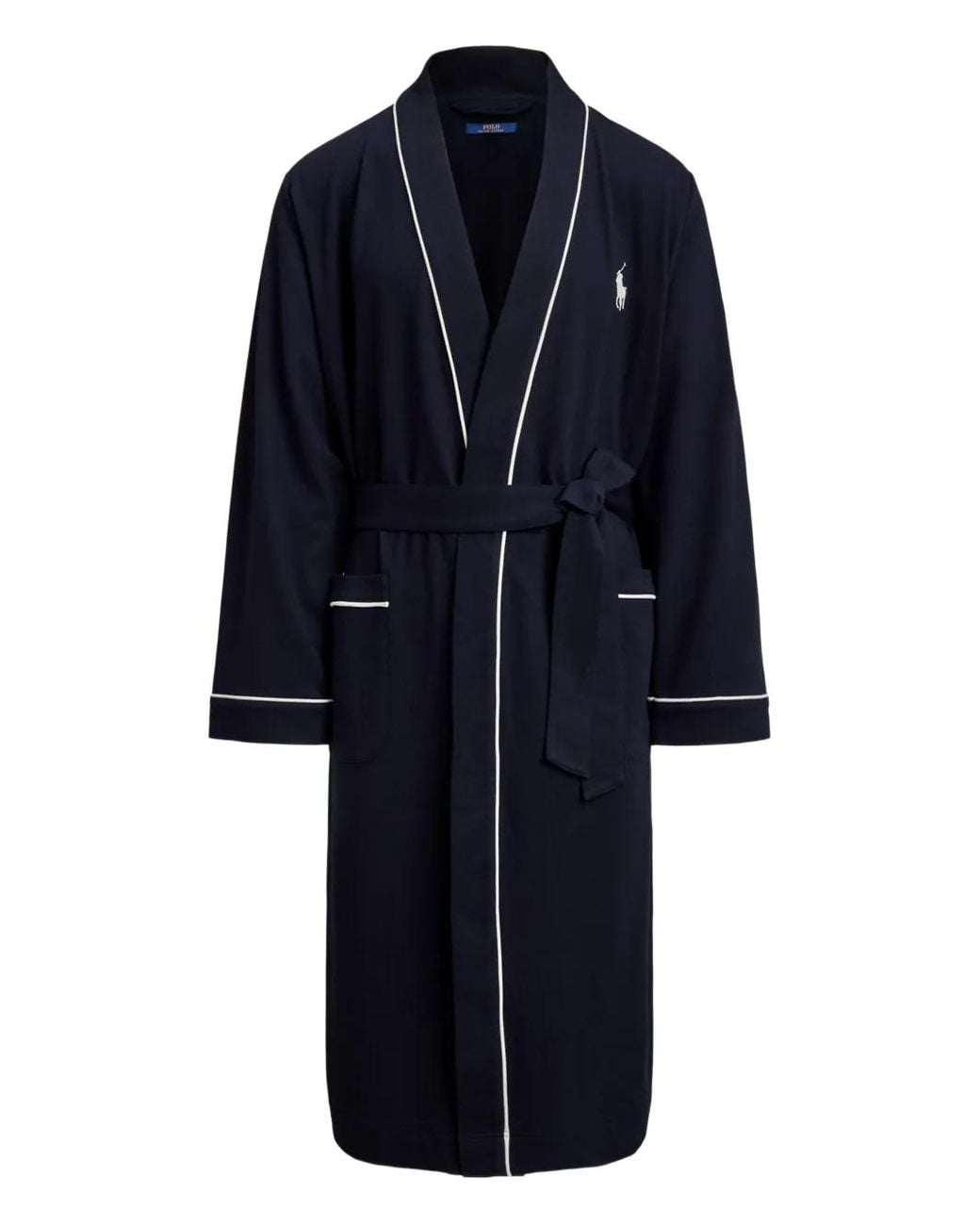 Polo Ralph Lauren Blue Logo-Print Robe for men