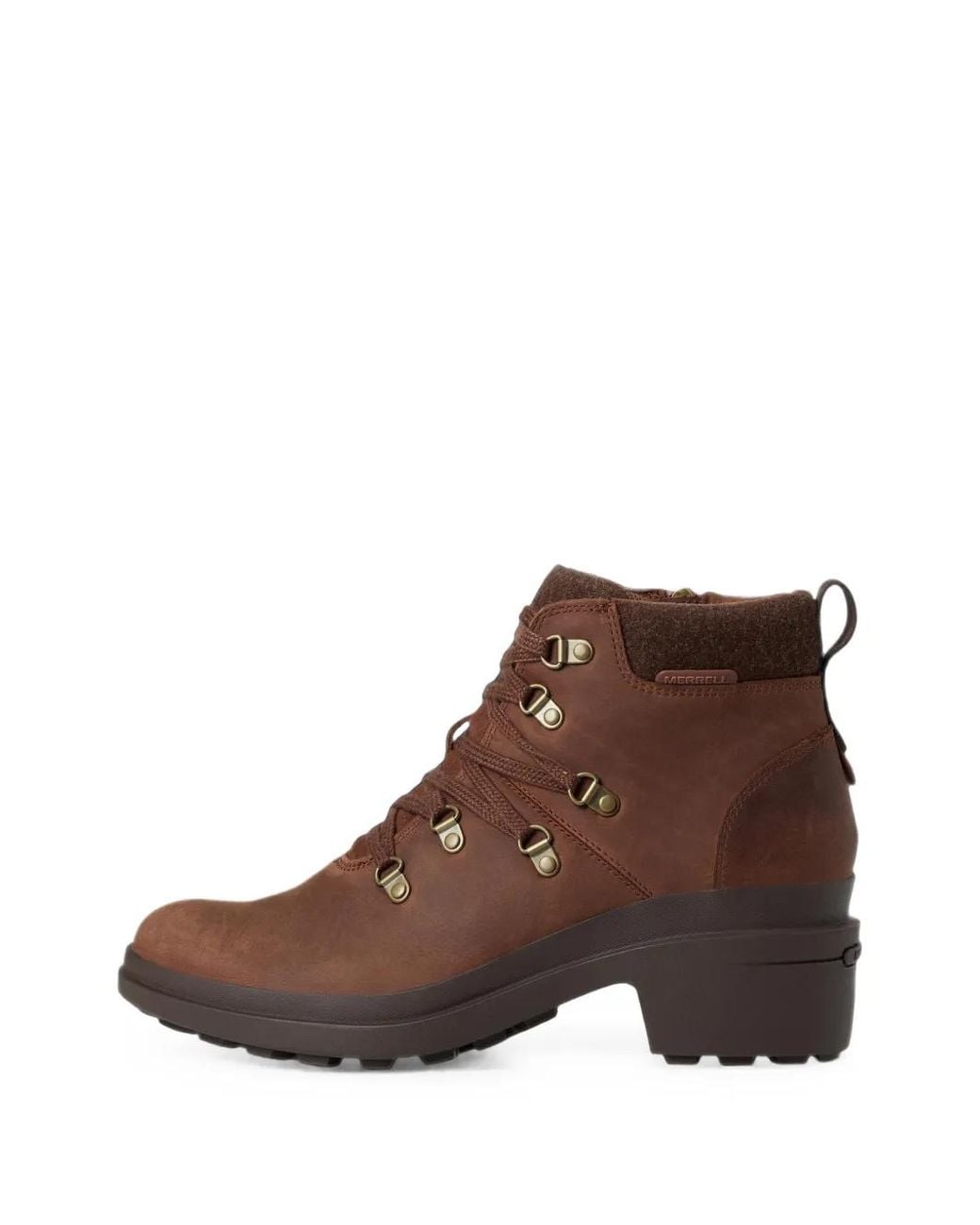 Merrell Brown Chateau Iii Lace-Up Ankle Boots