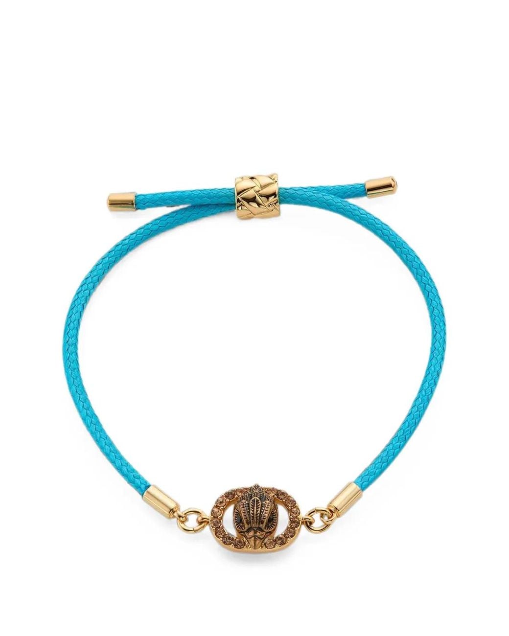 Kurt Geiger Blue Chelsea Eagle-Head Crystal-Embellished Bracelet