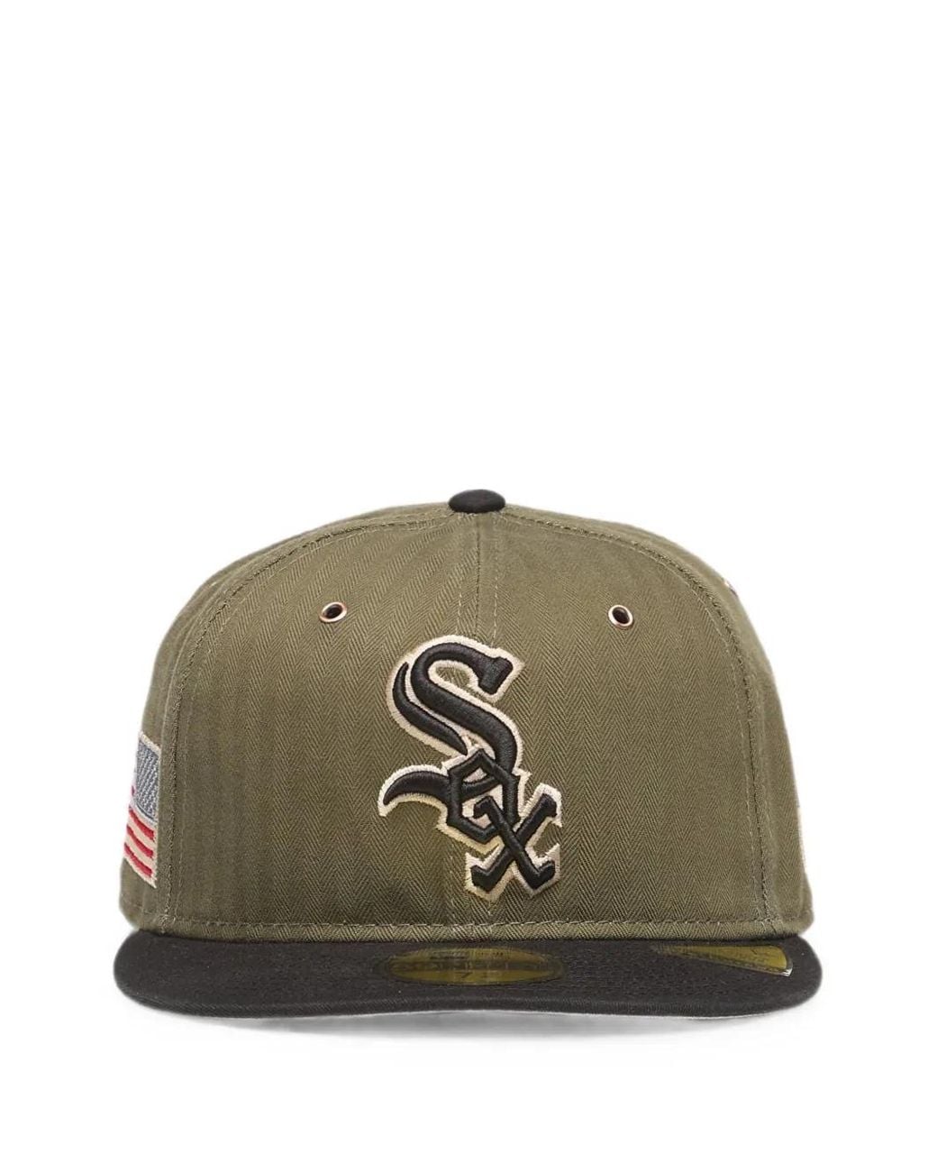 KTZ Green 59Fifty Chicago Sox Herringbone Cap