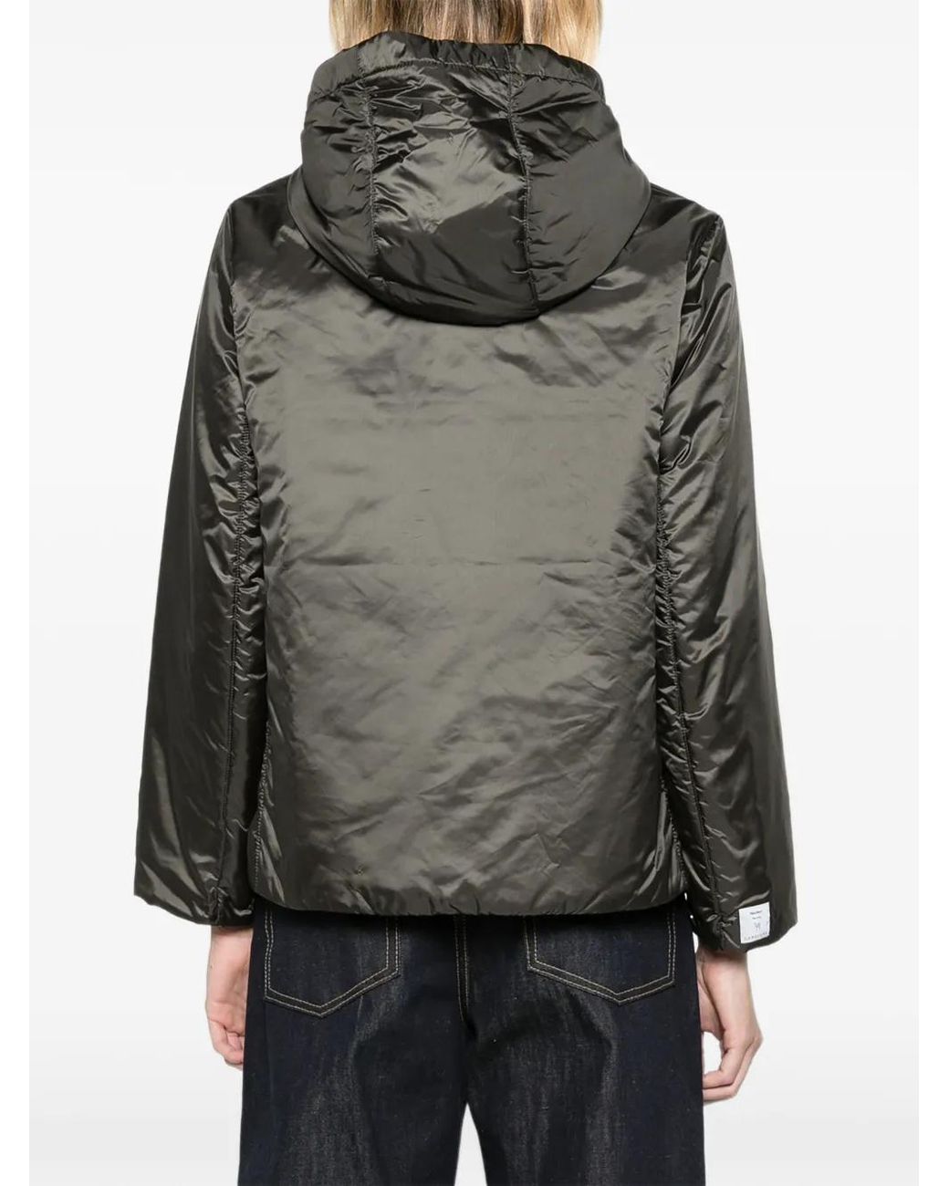 Max Mara Green Padded Water-Repellent Hooded Jacket