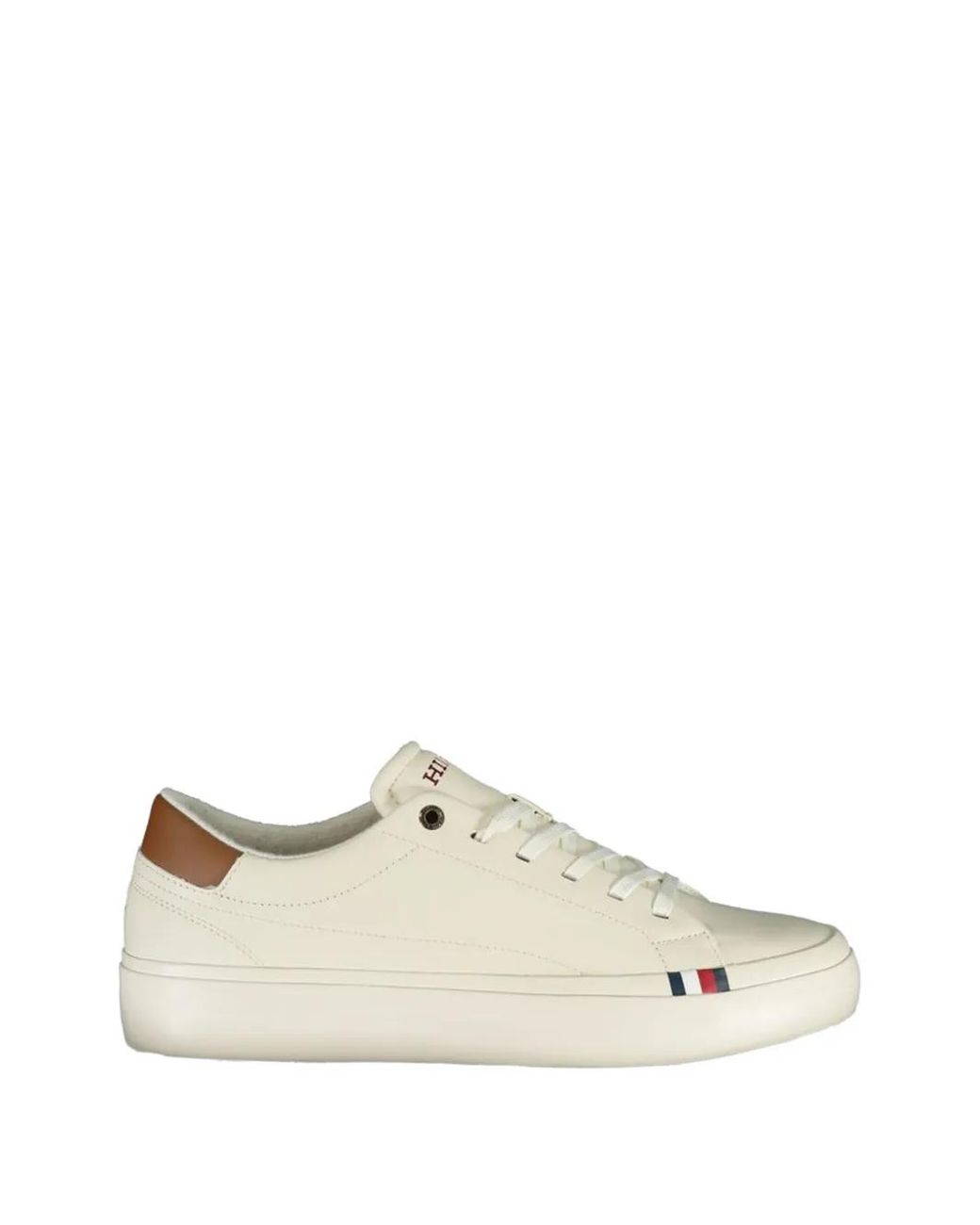Tommy Hilfiger White Baskets Basses Modern En Cuir for men
