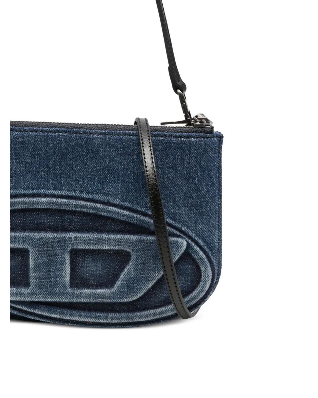 DIESEL Blue 1Dr Twin Denim Crossbody Bag
