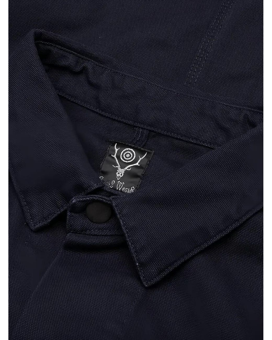 South2 West8 Blue Button-Up Jacket for men