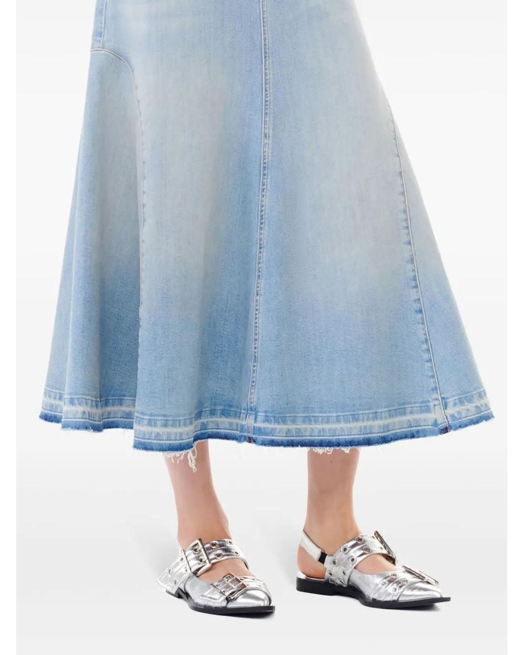 Ganni Metallic Shoes With Buckles