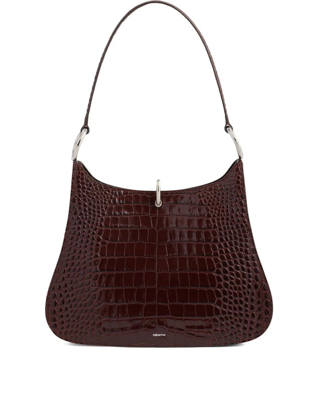 Rabanne Purple Large Ring Leather Bag