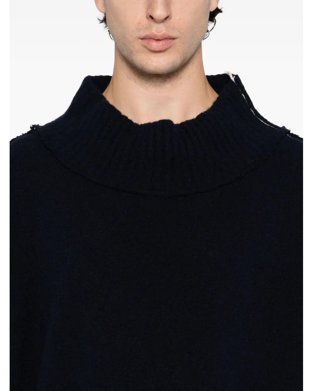 SONIA CARRASCO Black Roll Neck Sweatshirt for men