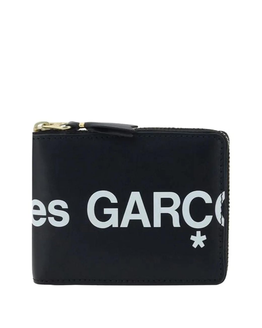 Comme des Garçons Black Logo-Print Zip-Around Wallet for men