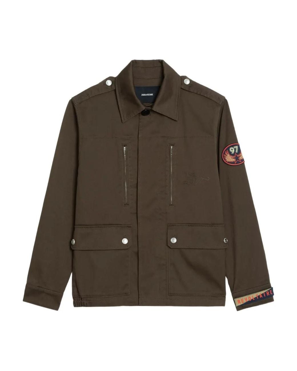 Zadig & Voltaire Brown Kid Jacket