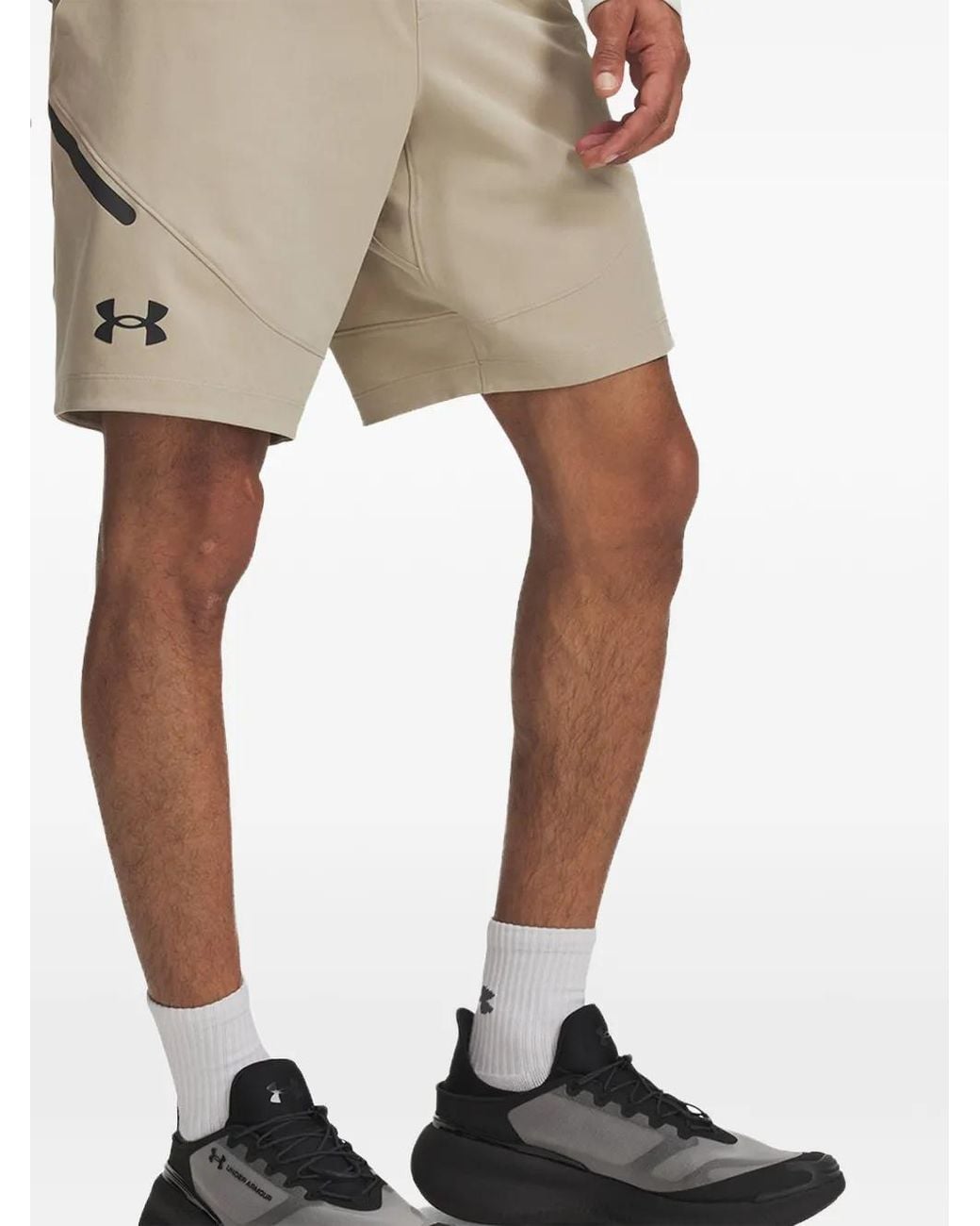 Under Armour Natural Unstoppable Logo-Print Shorts for men