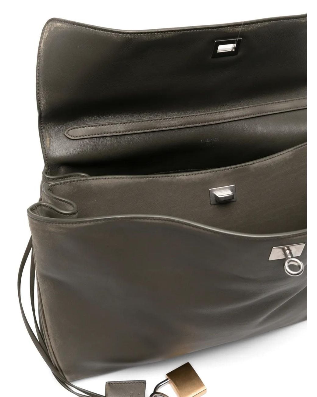 Balenciaga Black Rodeo Handbag Large With Charms Kaki