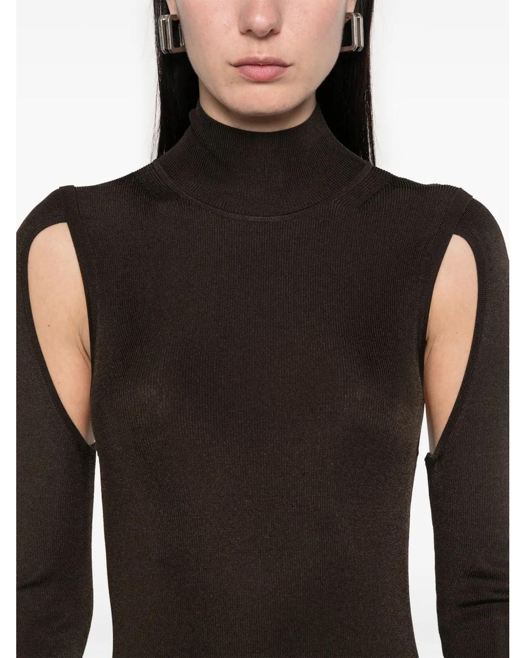 Helmut Lang Black Air Midi Dress