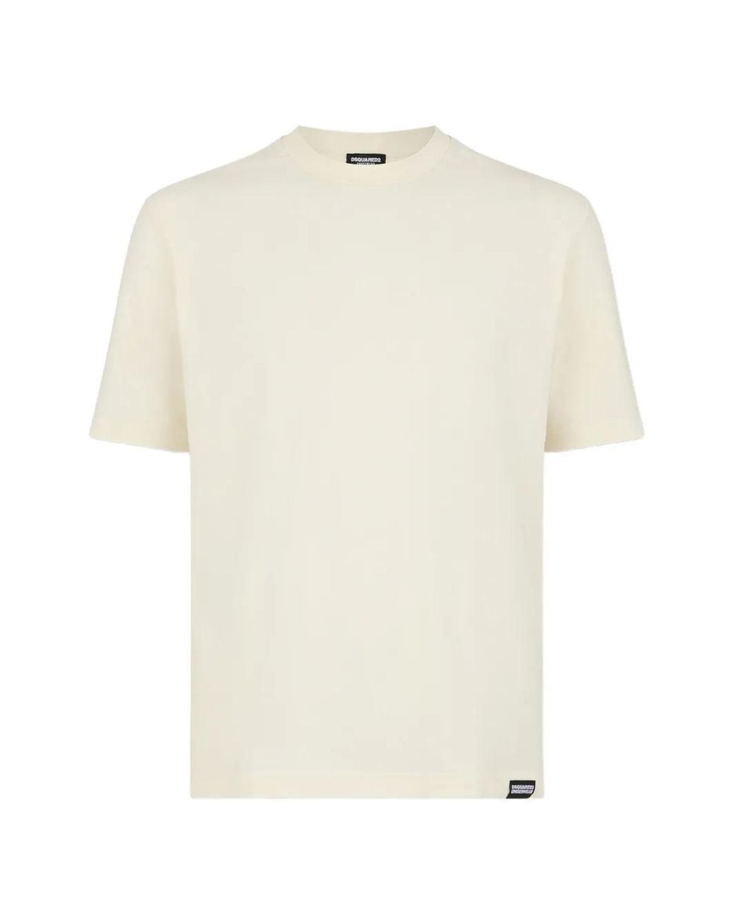 DSquared² White Logo-Print T-Shirt for men