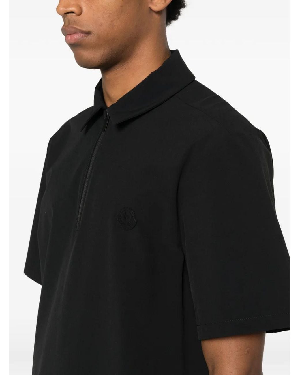 Moncler Black Polyamide Shirt for men