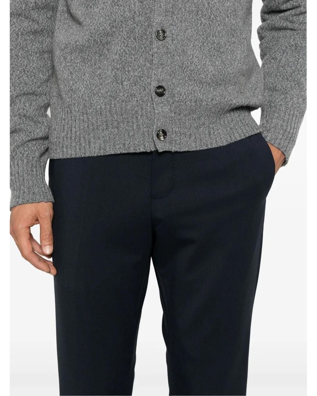 PT Torino Blue Edge Tailored Trousers for men