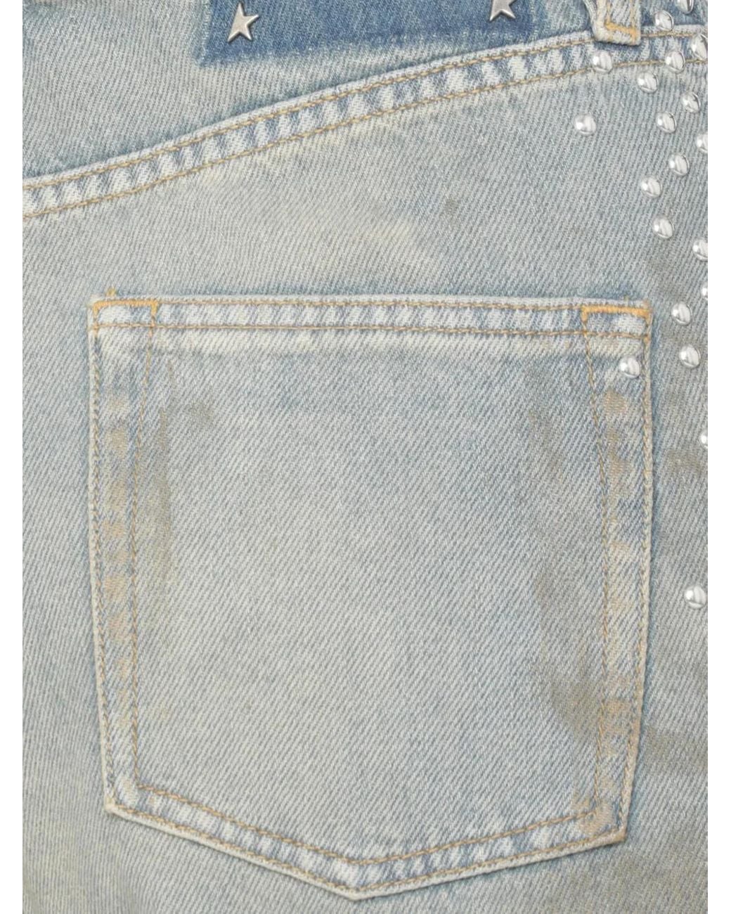 Golden Goose Deluxe Brand Blue Embellished Jeans