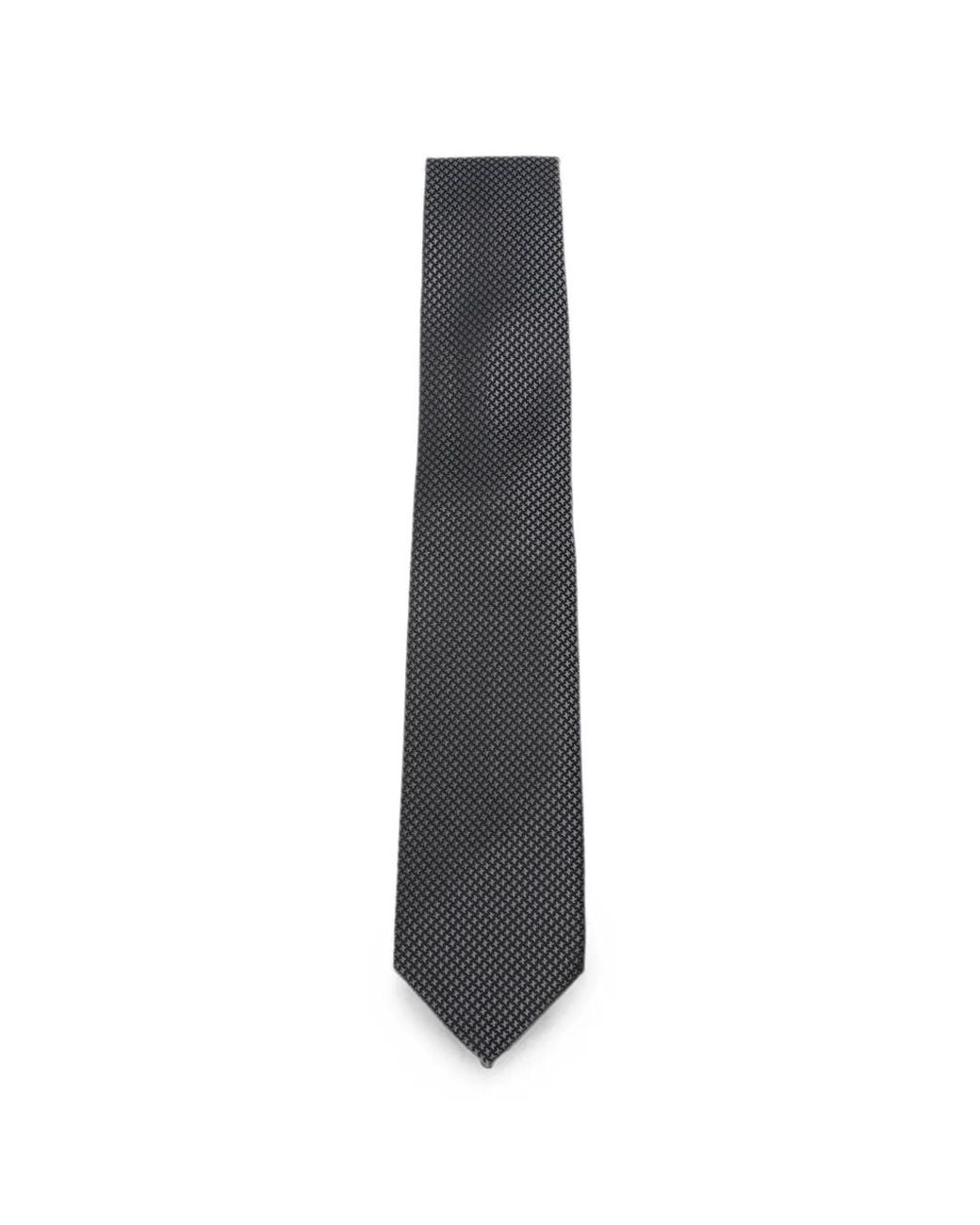 Tom Ford White Houndstooth-Pattern Tie for men